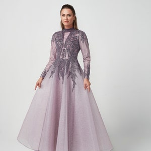 Celle Kollektion / Exklusive Stickerei / Hochzeitskleid / Abschlussballkleid / Islamisches Tuch / Hijab / Abendkleid / Bescheiden / Frauenkleid / Maxikleid