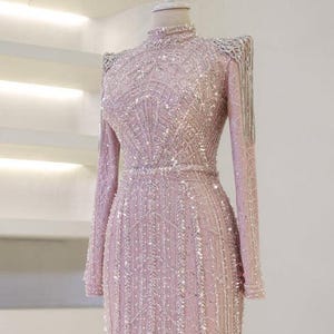 Arram Kollektion/ Exklusive Stickerei / Hochzeitskleid / Abendkleid / Islamisches Tuch / Hijab/ Abendkleid / Bescheiden / Frauenkleid