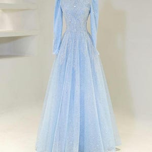 Taiba Kollektion/ Exklusive Stickerei / Hochzeitskleid / Abendkleid / Islamisches Tuch / Hijab / Abendkleid / Bescheiden / Frauenkleid