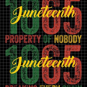 Propiedad de nadie Juneteenth 1865 PNG SVG, Juneteenth Rompiendo todas las cadenas PNG SVG, Juneteenth 1865, Historia negra, Free-ish, Libertad negra