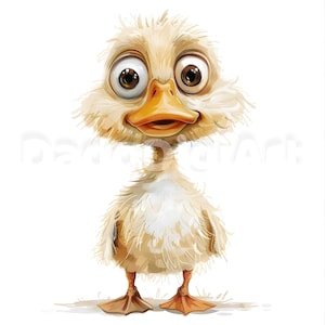 11 Lustige, wunderliche Ente Clipart - Printable, Aquarell, hochwertige JPGs, digitaler Download, Junk Journal, Papierhandwerk, kommerzielle Nutzung