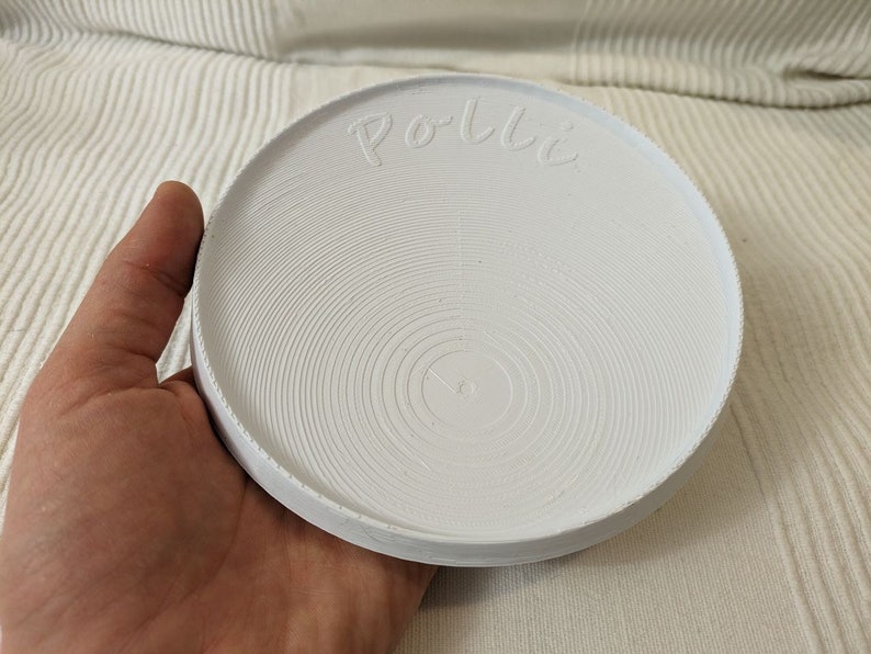 Personalisierter Fressnapf Katzenfutter Schale Modell Polli aus dem 3D Druck Bild 3