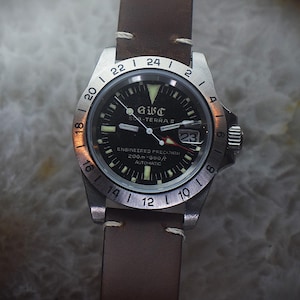 GWC Sub-Terra II GMT Automatic Watch – Seiko NH34 Movement, 24-Hour Fixed Bezel, Hand-printed Dial, Sapphire Crystal