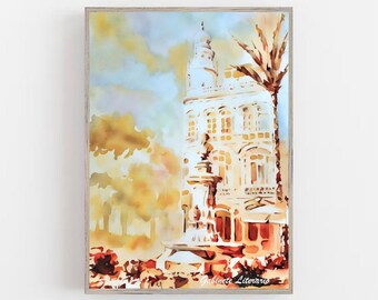 Bring the Canary Islands home: Painting of the Gabinete Literario in Gran Canaria, the jewel of 19th century Canarian modernist architecture