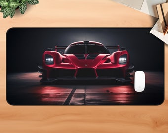 Koenigsegg Supercar Desk Mat: Large Gaming Desk Pad for Car Lovers