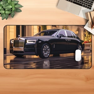 Rolls Royce Gaming Mouse Pad Luxury Desk Mat Car Large Desk Pad Extend Mouse Pad Aesthetic Desk Mat Rolls Royce Gift for Gamer Video gamer