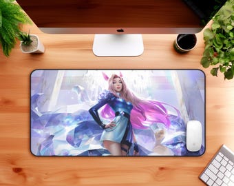 Tappetino da scrivania KDA All Out Ahri, tappetino per mouse da gioco LOL