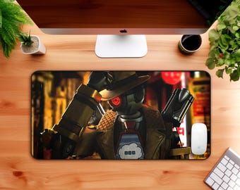 Detective Pathfinder Desk Mat, Apex Mouse Pad, Legend Gaming Accessories, Video Gamer Decor