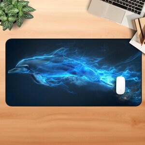 Fire Spirit Dolphin Skrivbordsmatta, Gamingmusmatta