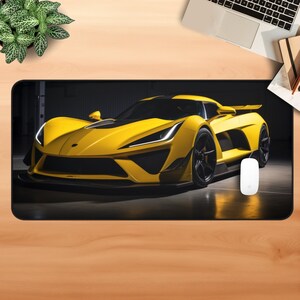 Apollo Arrow Desk Mat Car Mousepad Luxury Supercar Desk Mat Car Laptop Mat Video Gamer Video Game Accessories Car Lover Gift For Husband