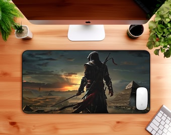 Assassin & Giza Pyramide erweitertes Gaming Maus Pad