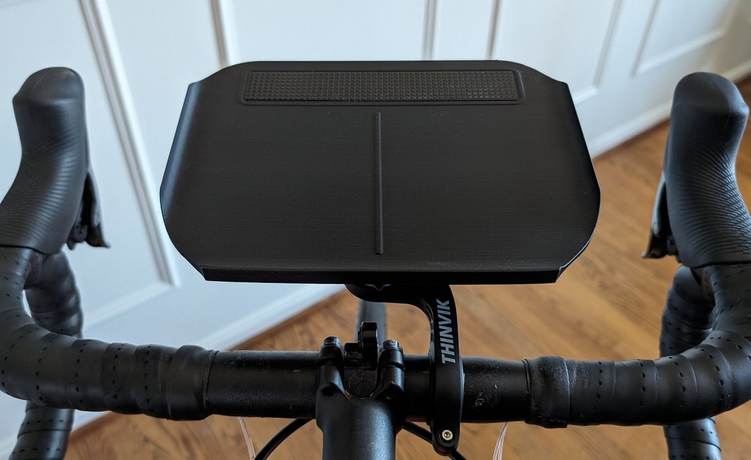 Indoor Bike Trainer Tray for Phone, Tablet or Remote. Fits Garmin or