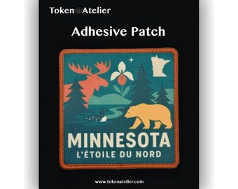 Minnesota Up North Icons Iron On Patch