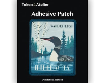 Minnesota Wanderlust Loon Iron On Patch