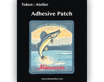 Minnesota Fishing Up North Iron On Patch