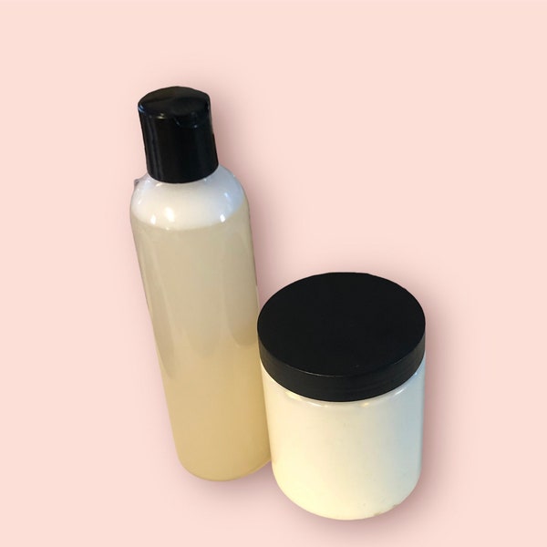 Tallow shampoo and conditioning mask set