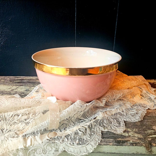 Vintage Halls Pink Mixing Bowl