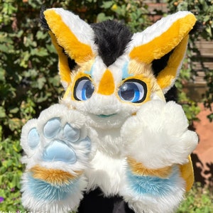 Fursuit Head,Star Dragon,Furry Ears,Fantasy Creature