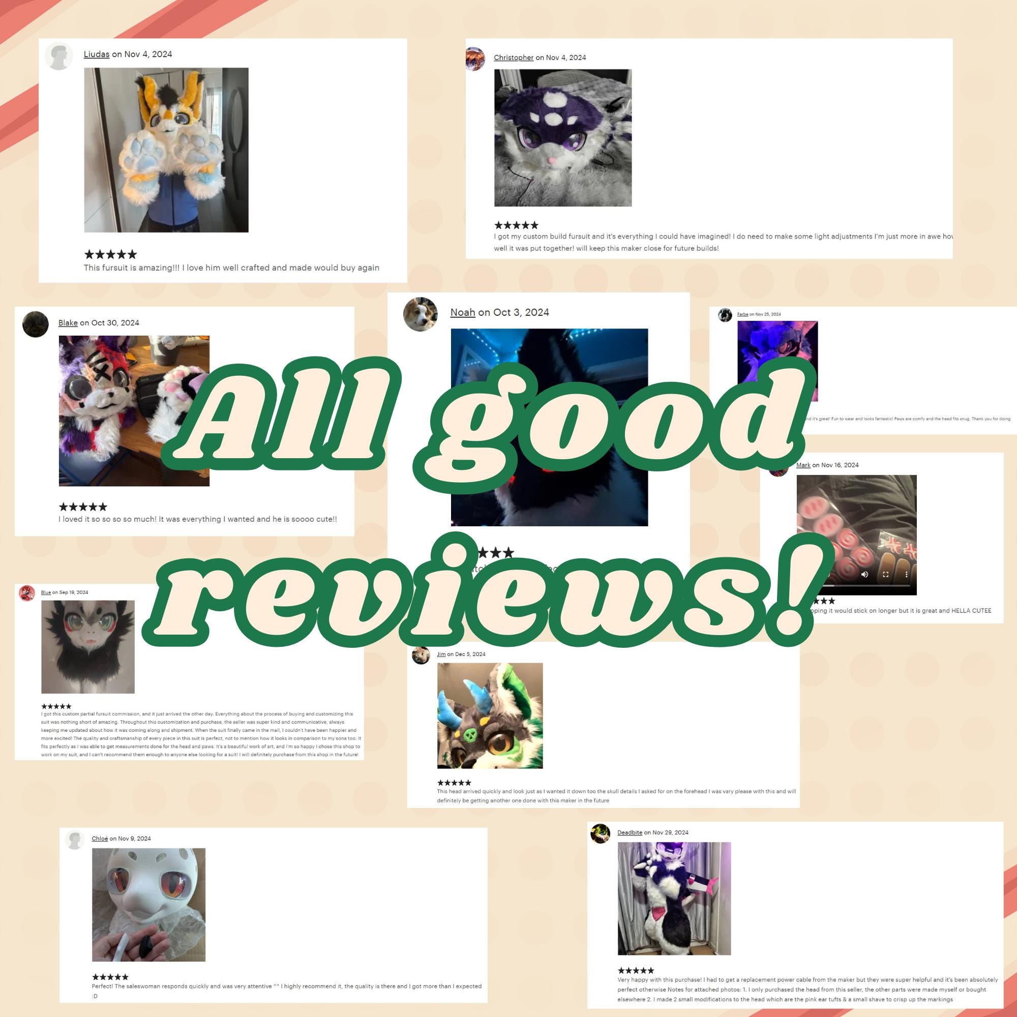 Custom Kenomo Cosplay Fursuit, Fursona Costume Head, Fursuit ...