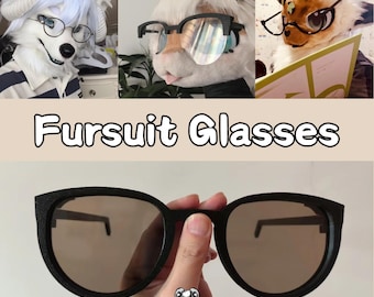 Customizable Fursuit Glasses, Fursuit Head Accessories, Essential COSPLAY Accessories,Oversized Eyeglass Frames In Different Shapes