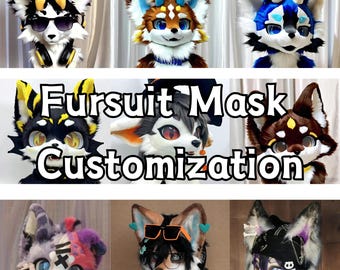 Fursuit Mask Customization, Fursuit Mask Design, Plush Costume Head, Furry Commission, Beast Plush Costume Head, Furry, Cosplay