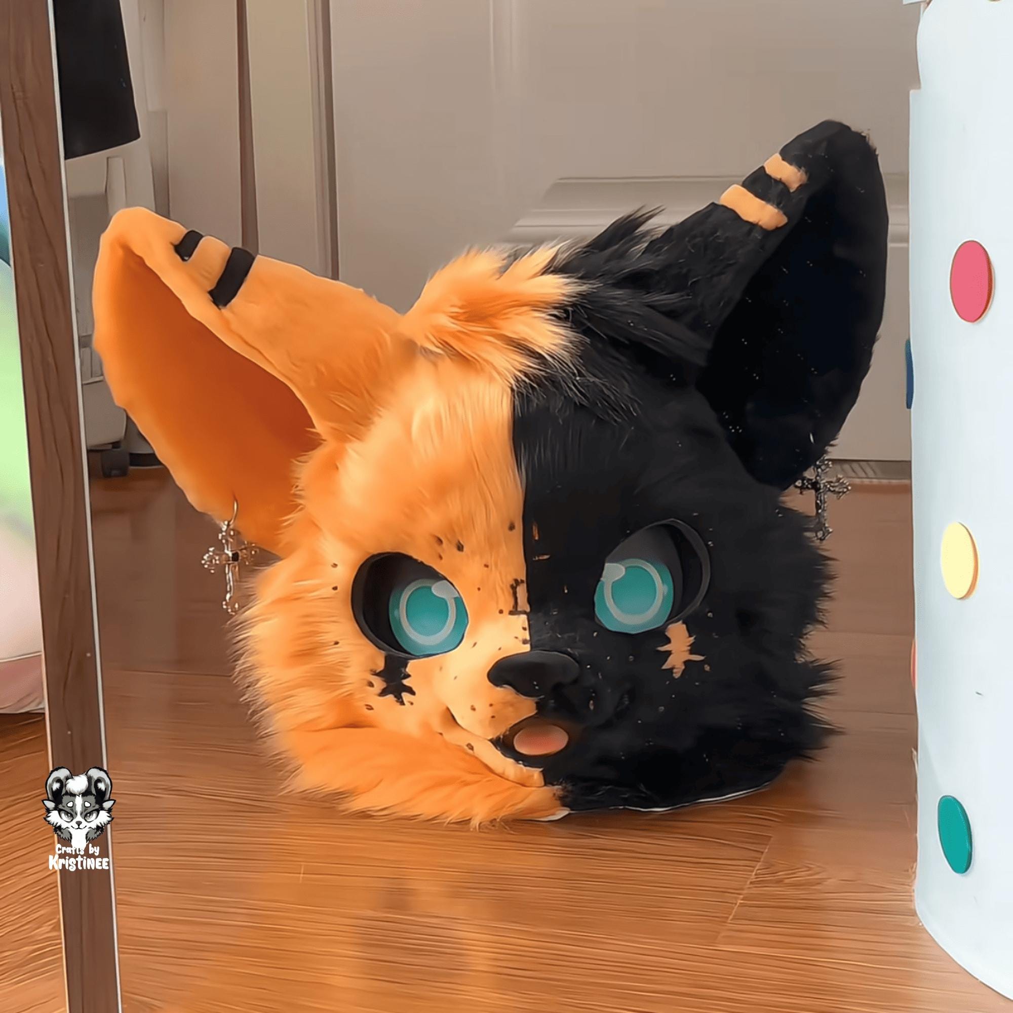 Constellation Messenger Cat Fursuit Head, Custom Kenomo Cosplay Fursuit, Fursuit Accessories ,Fantasy Creature, Christmas Furry Gifts