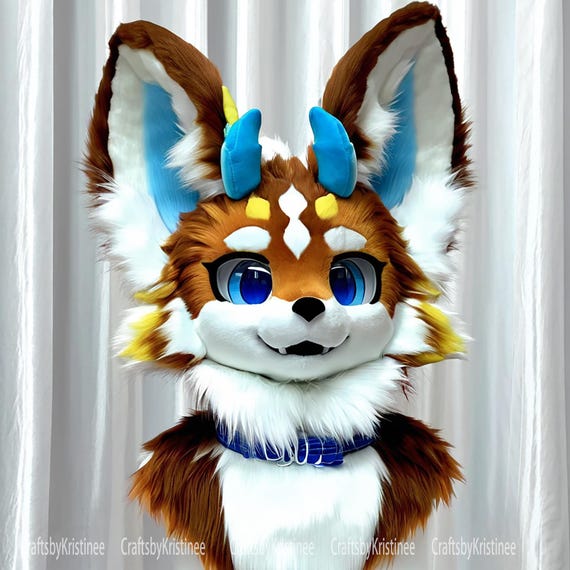 Kemono Head,Fursuit head,Furry Ears,Fursuit Commission,Furry,Fursuit,Fantasy Creature,Fursuit Accessories