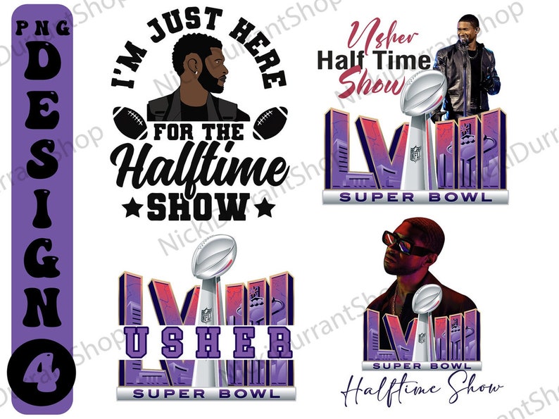 Usher 2000S Artist Super Bowl 2025 Png, Usher Halftime Show Png, Usher