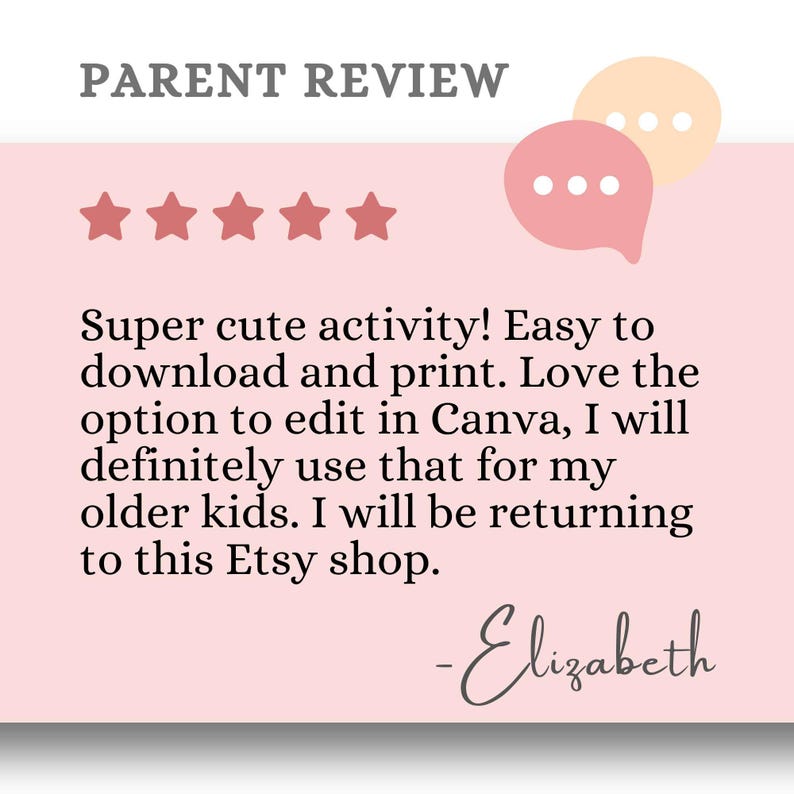 Parent review of Christian prayer sandwich activity. 5-star rating for easy download, print, and Canva editing options. Perfect for Sunday school or homeschool activities. Engaging, fun, and great for older kids. Highly recommended for Christians
