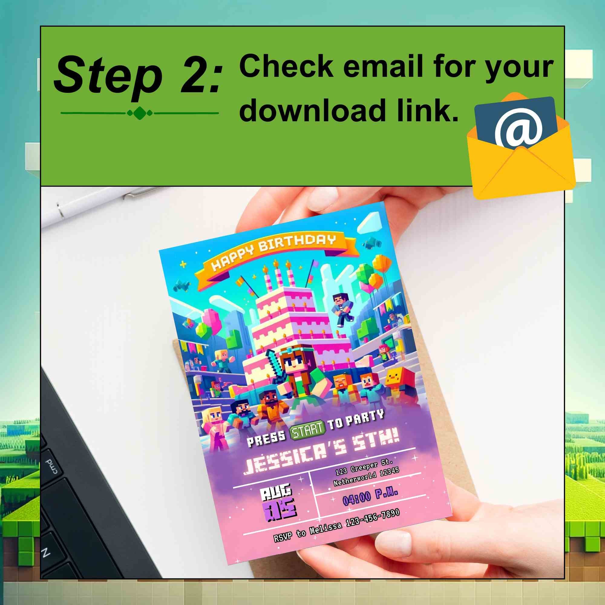 Gamer Bday Invite + Video