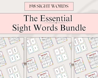 Learn SightWords Printable, First Grade Sight Words Worksheets, 1stGrade Homeschool Flashcards, 1st Grade Reading, Montessori Read Resource