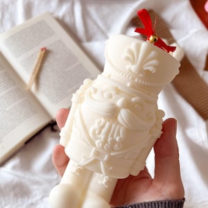 Handmade Soy Candle – Christmas Nutcracker with Cinnamon and Vanilla Scent