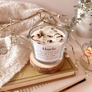 Personalized scented candle in a glass | Natural soy wax | Special gift with name and message | Wedding, birthday, or baby shower favor