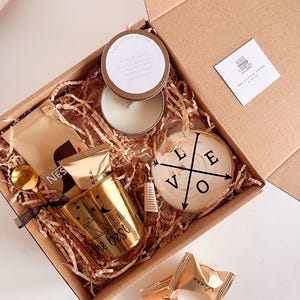 Gift box for men, mug, candle and chocolates. Gift for friends, gift for brother, gift for Father's Day.