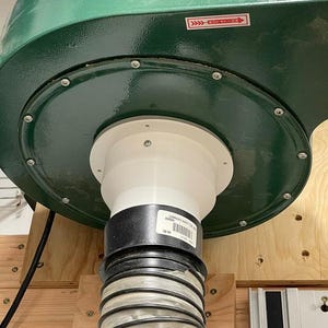 Harbor Freight 2HP Dust Collection 4" Hose Adapter Compatible with Harbor Freight Tools