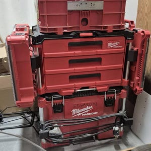 Packout Side Mount Slots with Rail Compatible with Milwaukee Packout