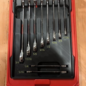 Low-Profile Insert Compatible with Milwaukee Packout for Gearwrench Wrench Set
