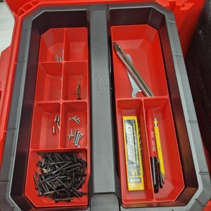 Contenedores de bandeja para caja de herramientas Milwaukee Packout compatibles con Milwaukee Packout