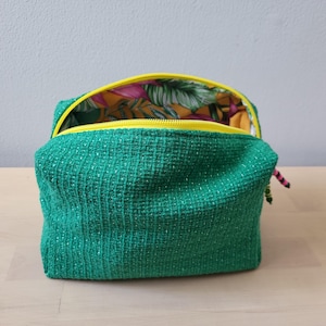Trousse de toilette à suspendre, motif palmier tropical cocotier, trousse de toilette de voyage pour femme, homme, fille, enfant, petite pochette de maquillage portable, 20,8 x 7,9 x 8,9 cm
