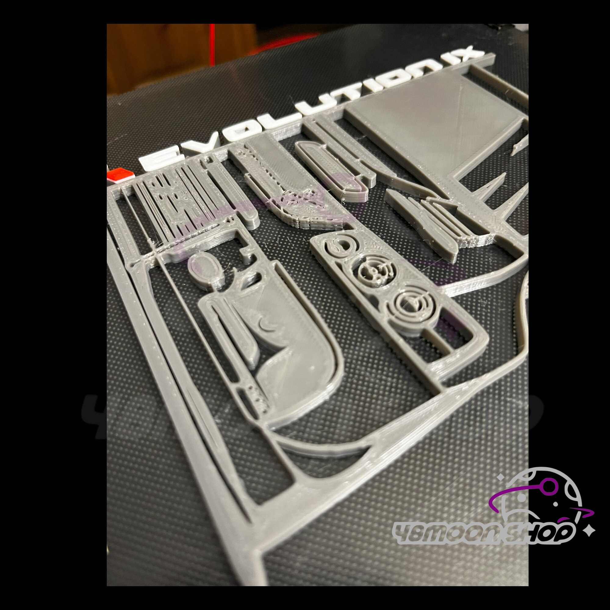 Mitsubishi Lancer Evo 3D Print Silhouette With Relief/ Wall Art/ 3D ...