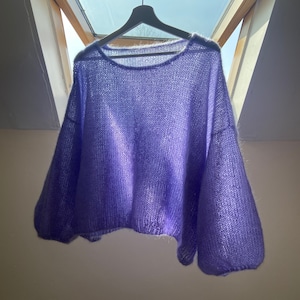 Floofy Mohair Sweater | PDF Knitting Pattern