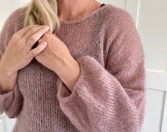 Floofy Mohair Sweater | PDF Knitting Pattern