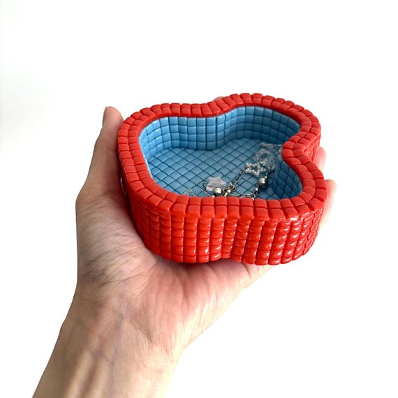 Handmade Funky Wavy Tile Pool Trinket Tray