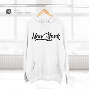Essential NewYork Hoodie, New York Hooded Sweatshirt, NY Hoodie, State Hoodie