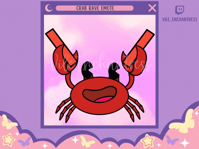 Crab Rave Emote Etsy