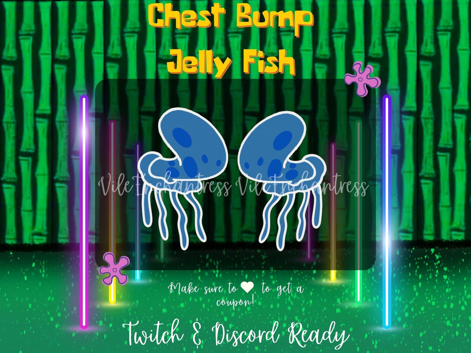 Chest Bump Jelly Fish Animated Emotes - Etsy