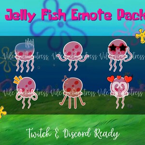 Jelly Fish Emote Pack Etsy