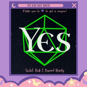 Yes D20 Dice Animated Emote