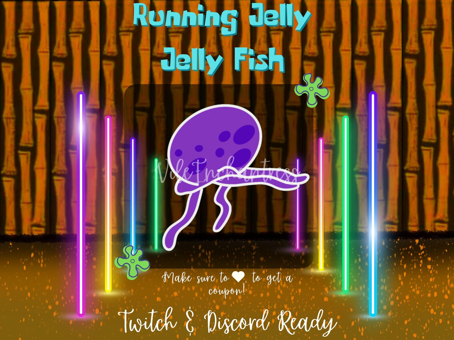 Running Jelly Fish Animated Emote Etsy