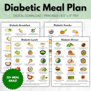 Diabetic Meal Plan | Diabetes Food List | Diet Plan | Low Carb Food List | Diabetic Food Chart